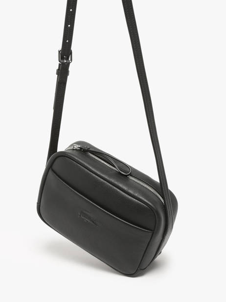 Cross Body Tas City Court Leder Lacoste Zwart city court NF4506IE ander zicht 2